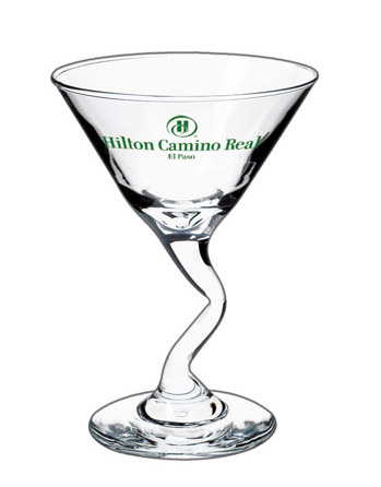 CLOSEOUT - 9.25 oz Z-stem customized martini glass