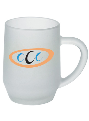 10 oz ARC haworth frosted glass mug