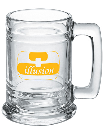 Libbey Promotional beer stein glass mug - 15 oz