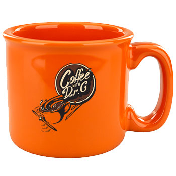 15 oz Yosemite Campfire Western stoneware mug - Orange