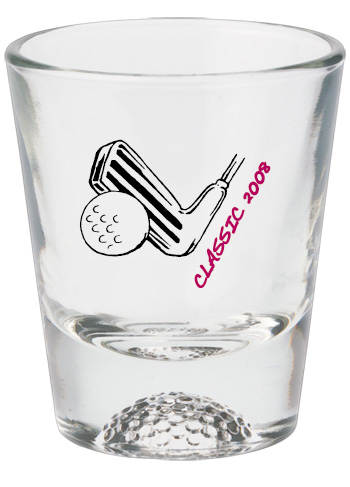 1.5 oz Libbey athlete shot glass - golf
