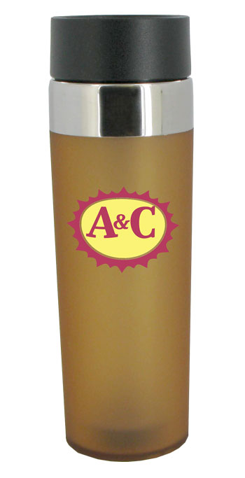 CLOSEOUT - 12 oz Mocha Venti Double Wall Acrylic Travel Mug