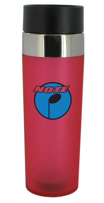 CLOSEOUT - 12 oz Strawberry Venti Double Wall Acrylic Travel Mug