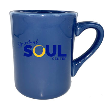 CLOSEOUT -8.5 oz Toledo Lt Blue Vitrified Custom Promotional Mug