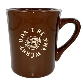 CLOSEOUT - 8.5 oz Toledo Brown Vitrified Custom Promotional Mug