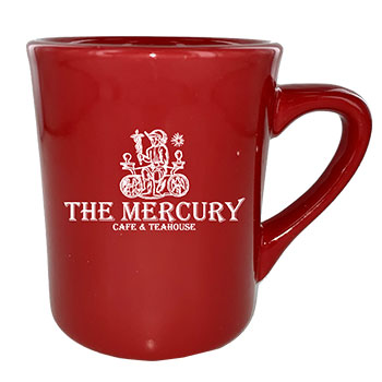 CLOSEOUT - 8.5 oz Toledo Crimson Red Vitrified Promotional Mug