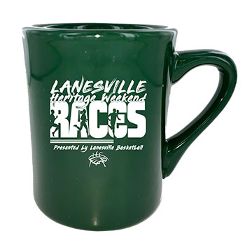 CLOSEOUT - 8.5 oz Toledo Green Vitrified Custom Promotional Mug