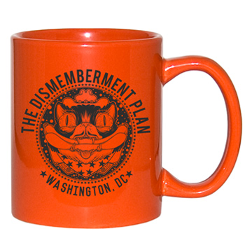 11 oz personalized coffee mug - vibrant orange