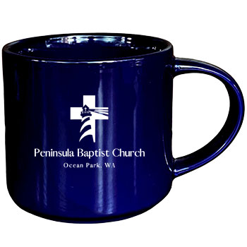 16 oz Gloss Cobalt Blue Norwich II Stackable Ceramic Mug