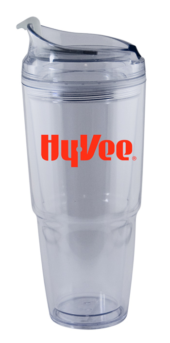 CLOSEOUT - 22 oz. Dual clear Travel Tumbler