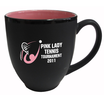 15 oz matte designer black out pink in hilo bistro mugs
