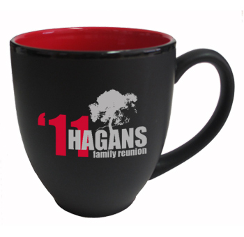 15 oz Promotion matte black out red in hilo bistro coffee mugs
