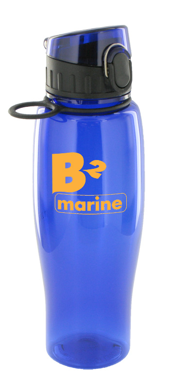 24 oz quenchers sports bottle - blue