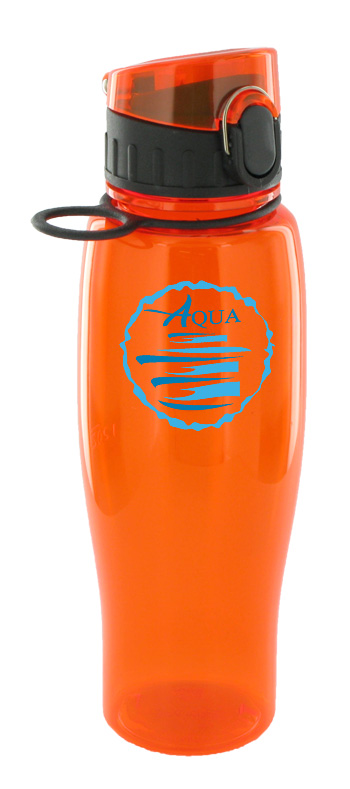 24 oz quenchers polycarbonate bottle - orange