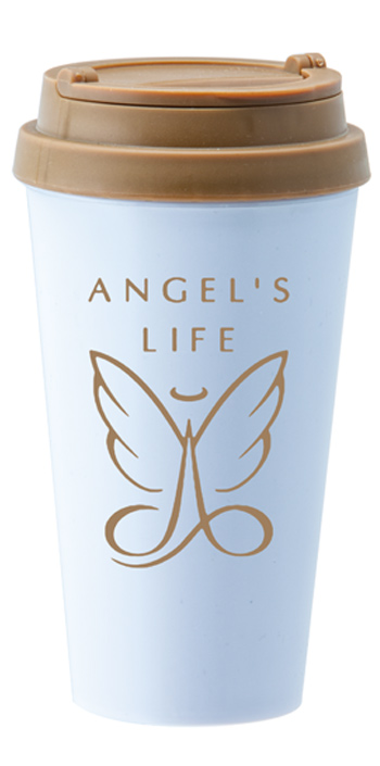 14 oz. Double Wall Sedici travel mug w/brown lid