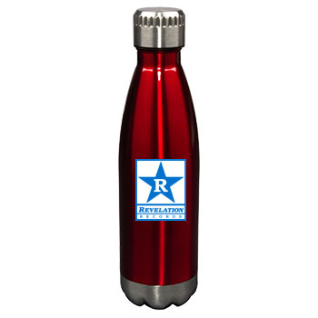 17 oz Glacier Gloss Red Insulated Stainless Steel Water Bottle