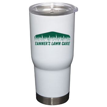 22 oz Pro22 White Vacuum Insulated Stainless Steel Travel Mug