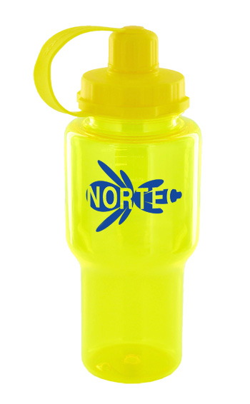 22 oz yukon sports bottle - yellow