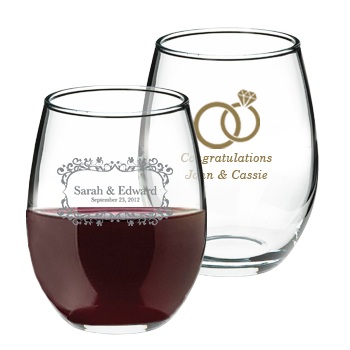 9 oz perfection stemless wedding wine glass (8832-fd4)9 oz perfection stemless wedding wine glass (8832-fd4)