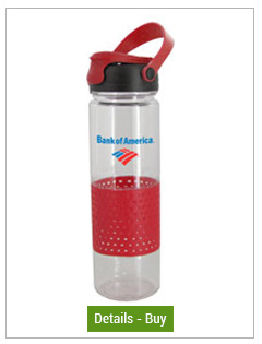 CLOSEOUT - 24 oz Red Sport w/Rubber Perforated Sleeve - BPA FreeCLOSEOUT - 24 oz Red Sport w/Rubber Perforated Sleeve - BPA Free